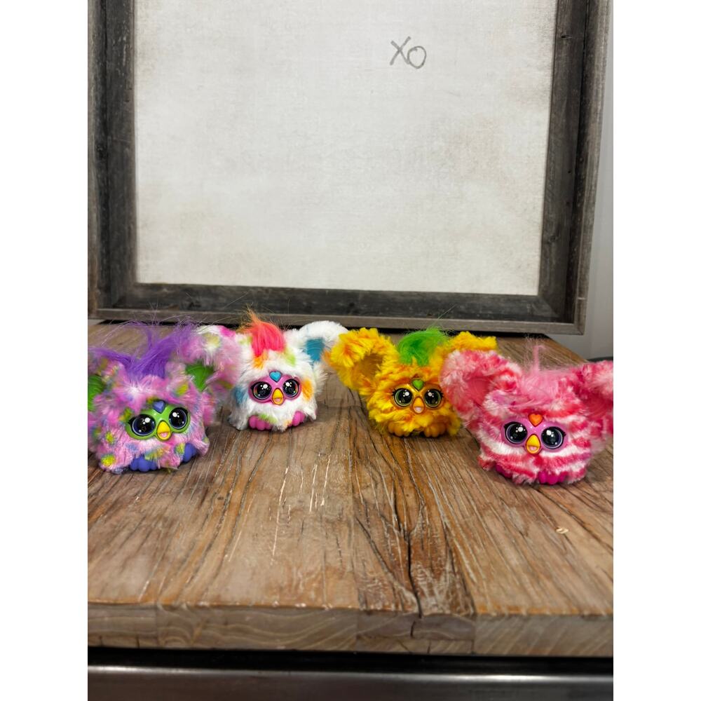 Lot of 4 Furblets Mini Furby Hasbro 2023 Colorful Electronic Toy Bundle